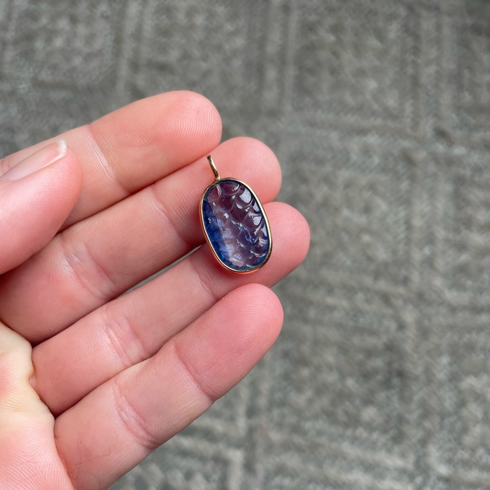 Dezso kyanite charm